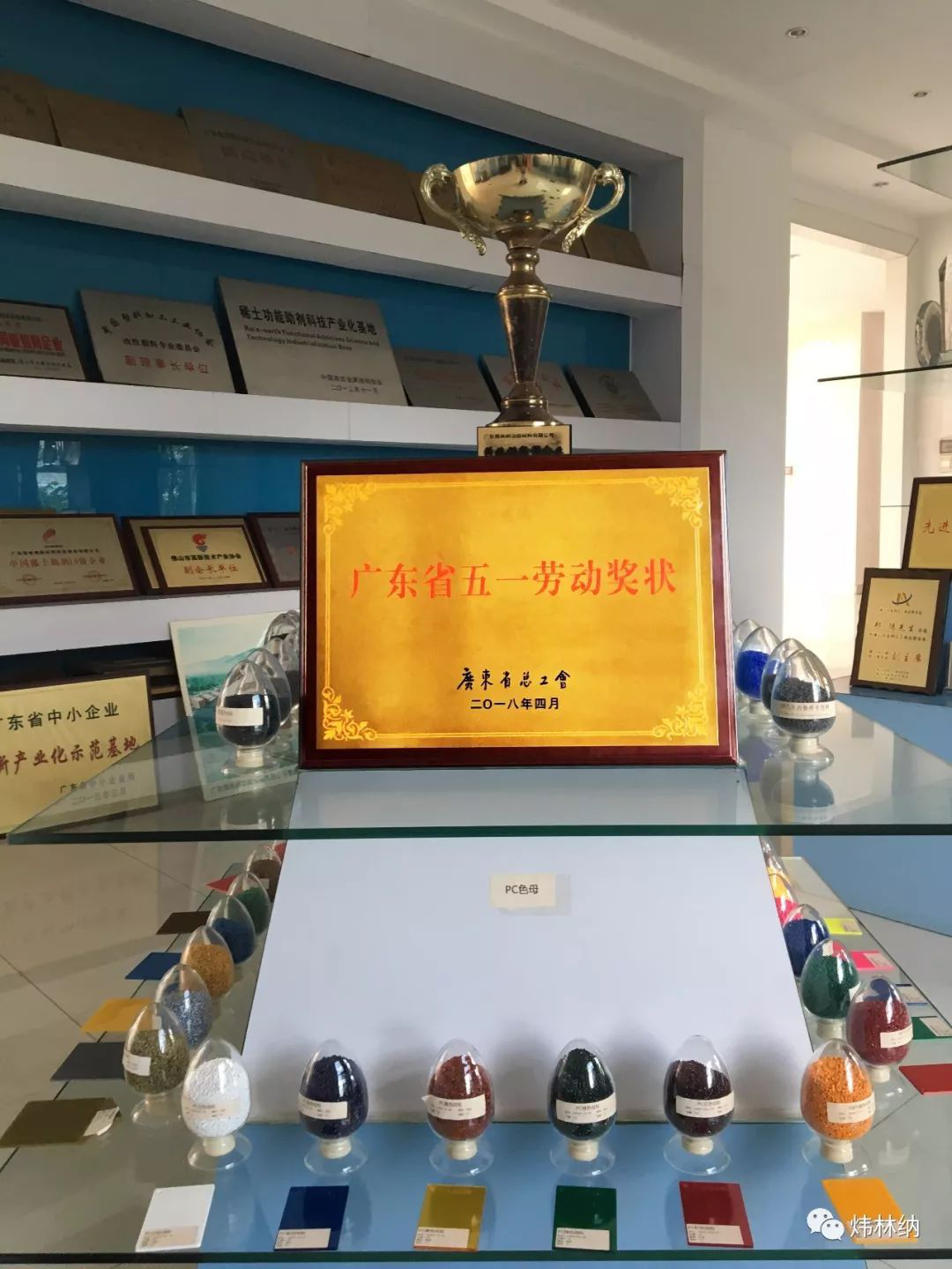 【熱烈祝賀】煒林納調色組獲廣東省五一勞動獎狀！&mdash;&mdash;鈣鋅穩定劑廠家4